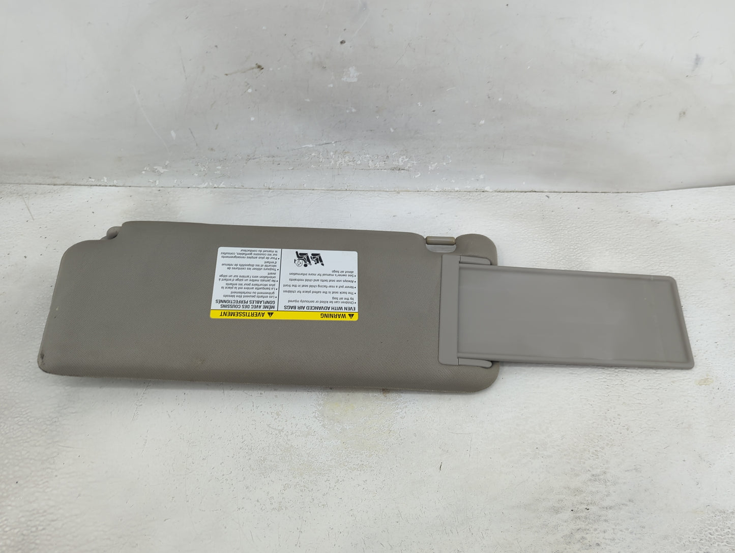 2010 Nissan Titan Sun Visor Shade Replacement Passenger Right Mirror Fits OEM Used Auto Parts - Oemusedautoparts1.com