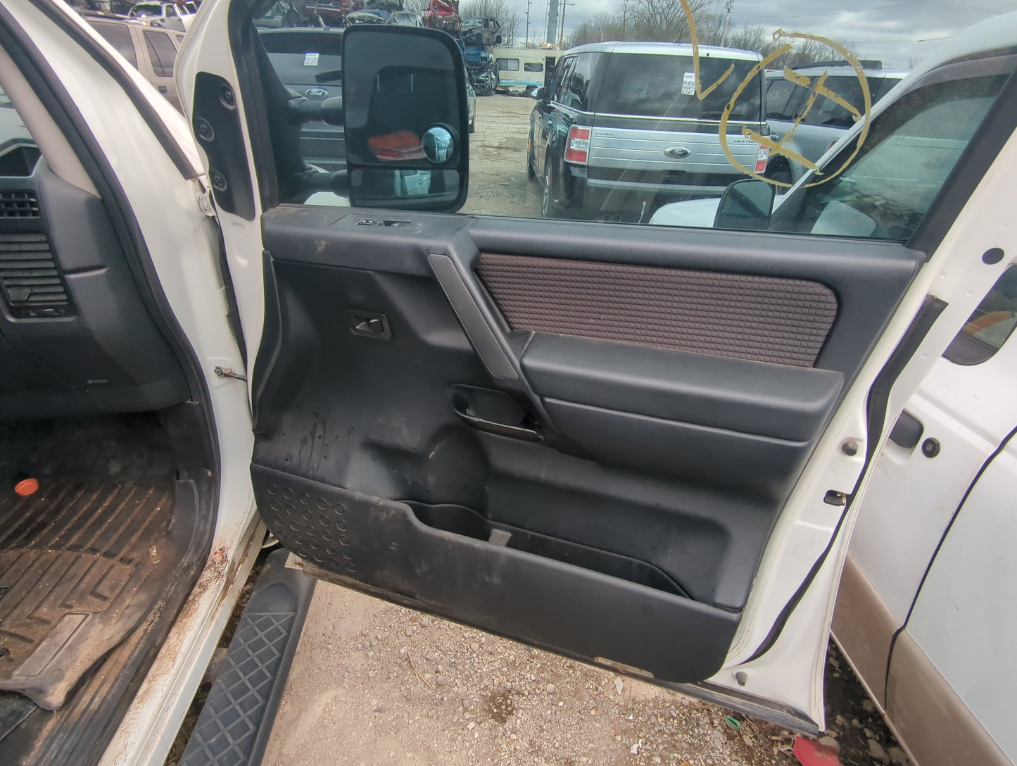 2010 Nissan Titan Front Right Passenger Interior Door Panel Trim - Oemusedautoparts1.com