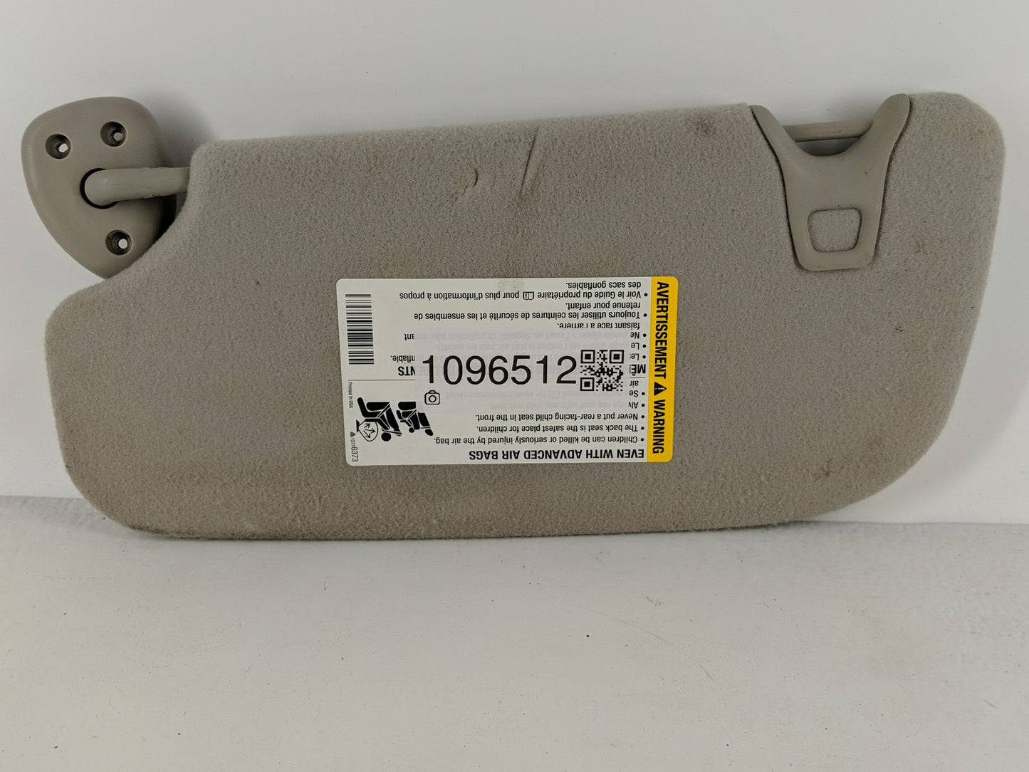 2009-2010 Pontiac Vibe Sun Visor Shade Replacement Passenger Right Mirror Fits Fits 2009 2010 OEM Used Auto Parts - Oemuseda