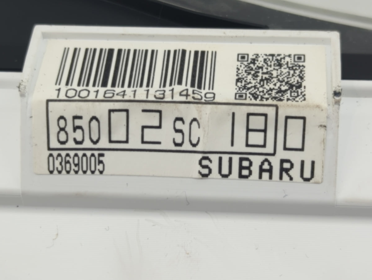2010 Subaru Forester Instrument Cluster Speedometer Gauges P/N:85002SC180 Miles: Fits OEM Used Auto Parts - Oemusedautoparts