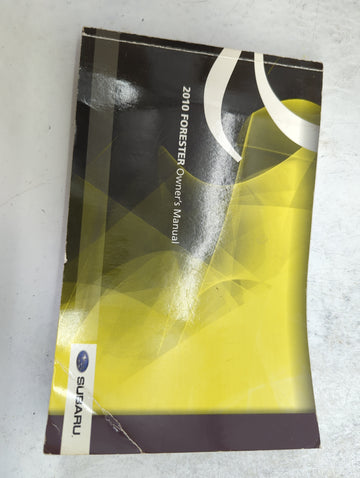 2010 Subaru Forester Owners Manual Book Guide P/N:A8150BE-A MSA5M1003A OEM Used Auto Parts
