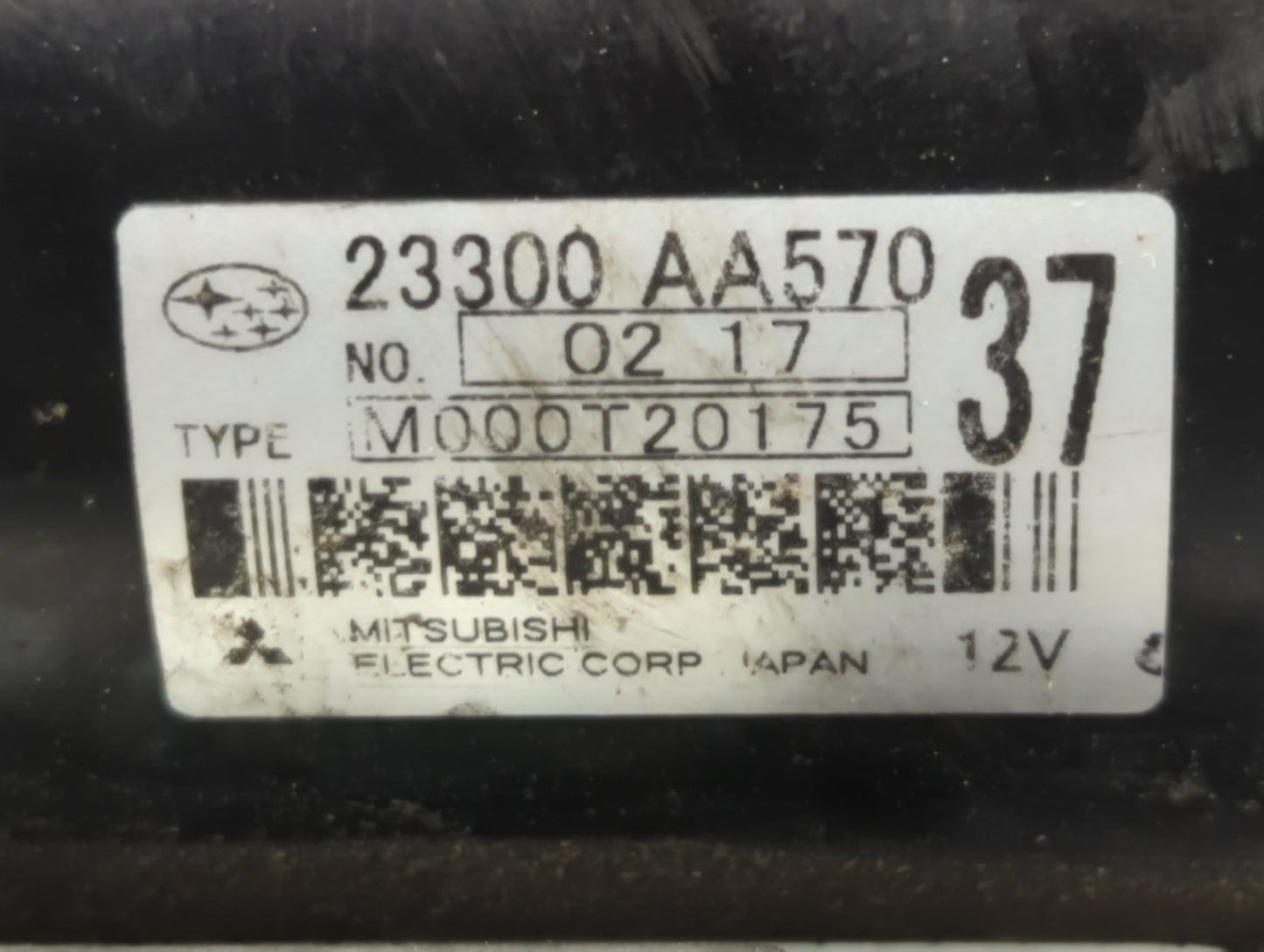 2009-2018 Subaru Forester Car Starter Motor Solenoid OEM P/N:M000T20175 23300 AA570 Fits OEM Used Auto Parts - Oemusedautopa