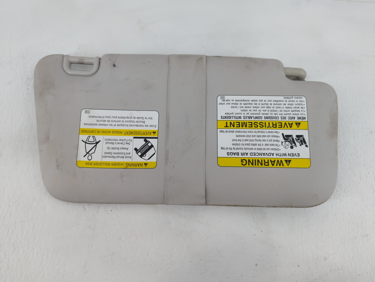 2010 Subaru Forester Sun Visor Shade Replacement Driver Left Mirror Fits OEM Used Auto Parts - Oemusedautoparts1.com