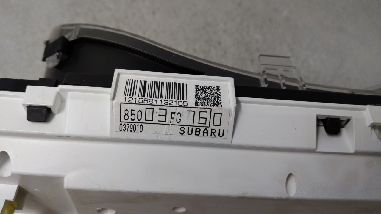 2010-2011 Subaru Impreza Instrument Cluster Speedometer Gauges P/N:85003FG760 Fits Fits 2010 2011 OEM Used Auto Parts - Oemu