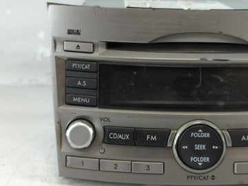 2010-2012 Subaru Legacy Radio AM FM Cd Player Receiver Replacement P/N:86201AJ64A Fits Fits 2010 2011 2012 OEM Used Auto Parts