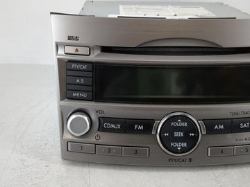 2010-2012 Subaru Legacy Radio AM FM Cd Player Receiver Replacement P/N:86201AJ64A Fits Fits 2010 2011 2012 OEM Used Auto Parts
