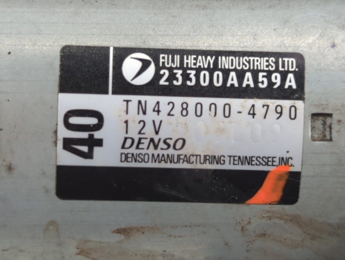 2008-2015 Subaru Legacy Car Starter Motor Solenoid OEM P/N:23300AA59A TN428000-4790 Fits OEM Used Auto Parts - Oemusedautopa