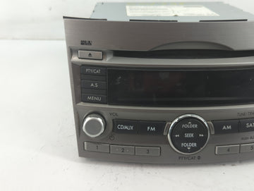 2010-2012 Subaru Legacy Radio AM FM Cd Player Receiver Replacement P/N:86201AJ64A Fits Fits 2010 2011 2012 OEM Used Auto Parts
