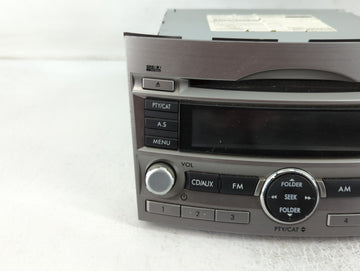 2010-2012 Subaru Legacy Radio AM FM Cd Player Receiver Replacement P/N:86201AJ64A Fits Fits 2010 2011 2012 OEM Used Auto Parts