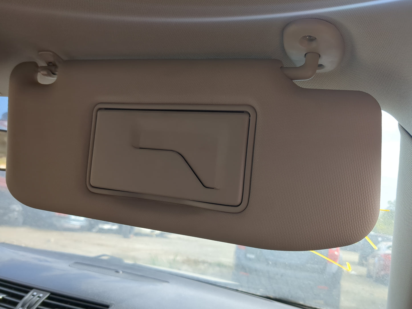 2010-2013 Suzuki Kizashi Sun Visor Shade Replacement Passenger Right Mirror Fits Fits 2010 2011 2012 2013 OEM Used Auto Part