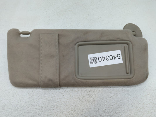 2007-2011 Toyota Camry Sun Visor Shade Replacement Passenger Right Mirror Fits Fits 2007 2008 2009 2010 2011 OEM Used Auto Parts