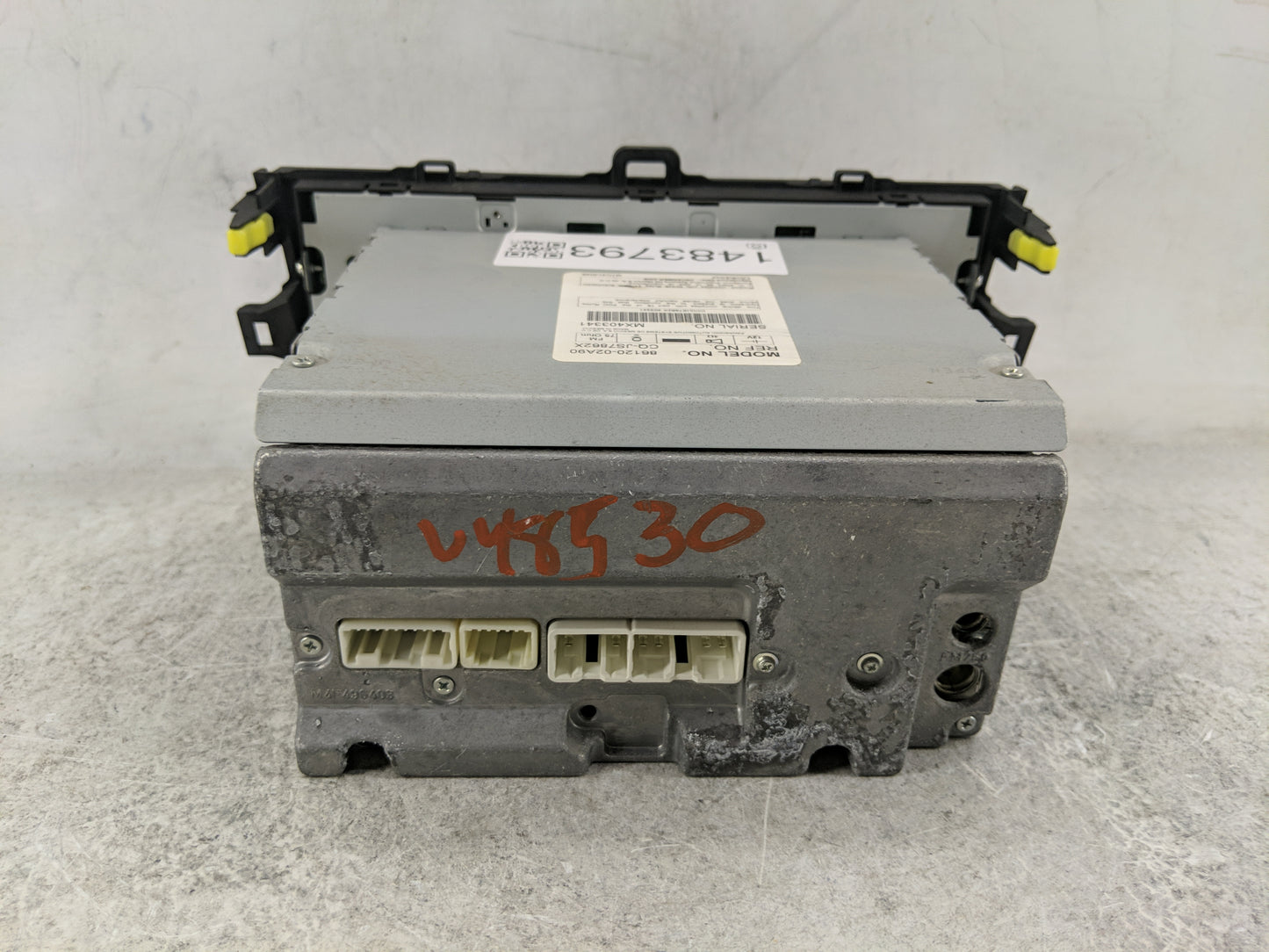 2009-2010 Toyota Corolla Radio AM FM Cd Player Receiver Replacement P/N:86120-02A90 CQ-JS7862X Fits Fits 2009 2010 OEM Used
