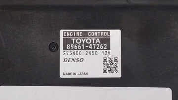 2010 Toyota Prius PCM Engine Control Computer ECU ECM PCU OEM P/N:89661-47262 89681-47081, 89661-47261 Fits OEM Used Auto Parts