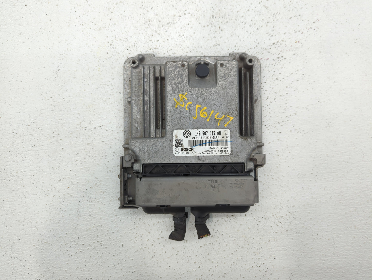 2010 Volkswagen Jetta PCM Engine Control Computer ECU ECM PCU OEM P/N:1K0 907 115 AM Fits OEM Used Auto Parts - Oemusedautop