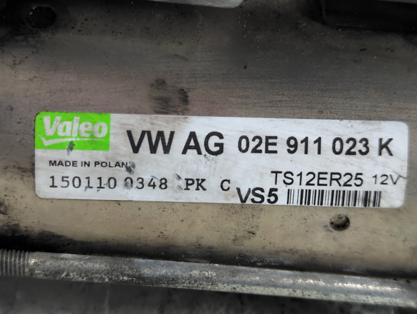 2009-2016 Volkswagen Jetta Car Starter Motor Solenoid OEM P/N:02E 911 023 K Fits Fits 2009 2010 2011 2012 2013 2014 2015 201