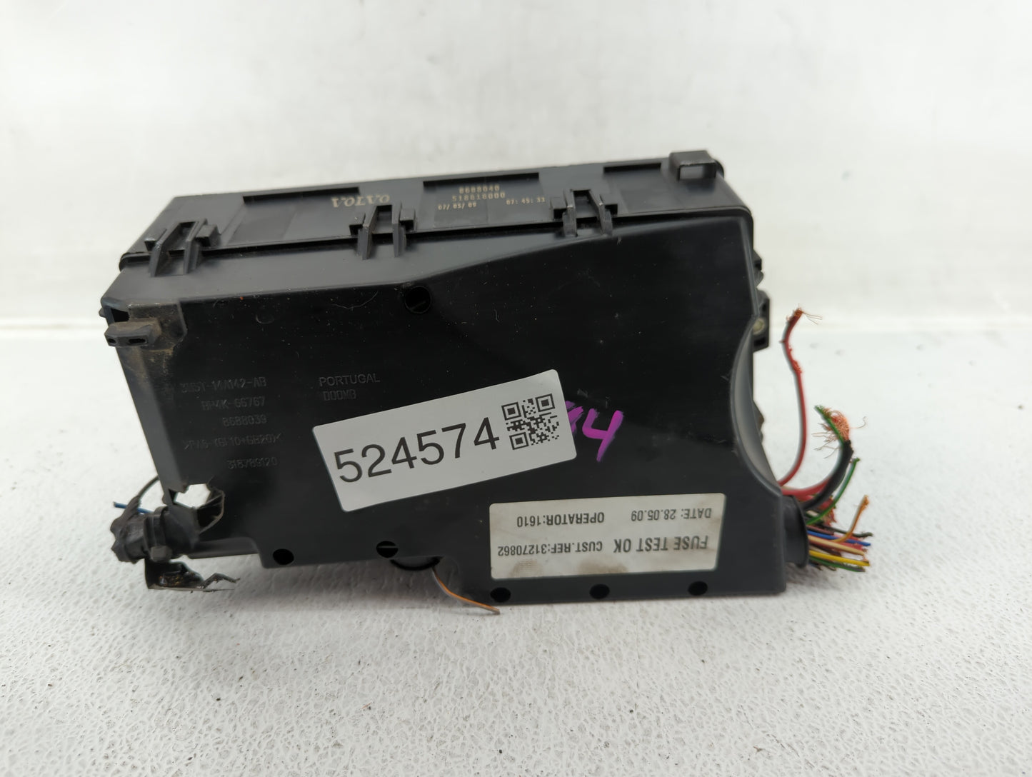 2010 Volvo V70 Fusebox Fuse Box Panel Relay Module P/N:518818000 Fits Fits 2011 2012 2013 OEM Used Auto Parts - Oemusedautop
