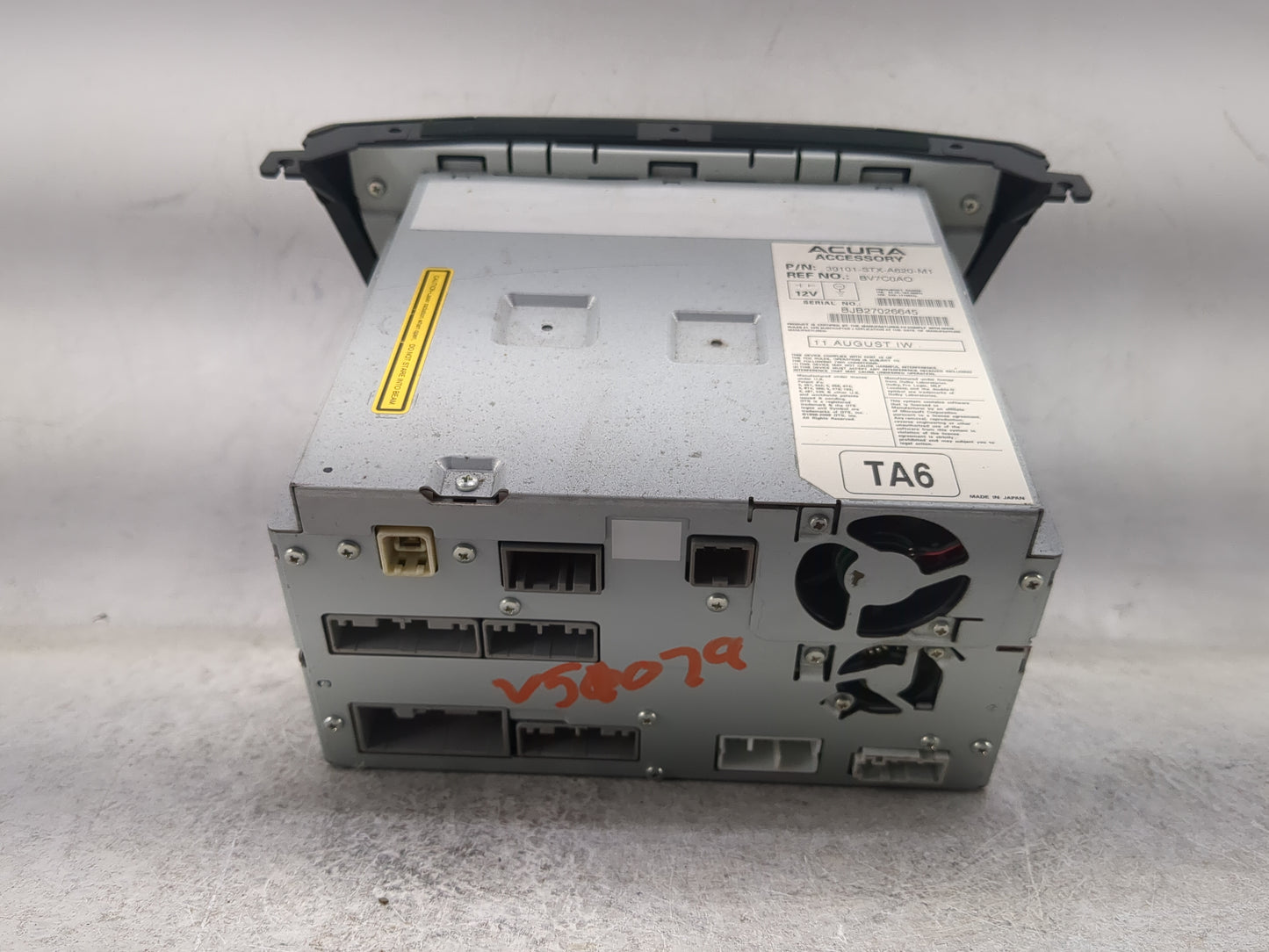 2010-2013 Acura Mdx Radio AM FM Cd Player Receiver Replacement P/N:39101-STX-A620-M1 BV7C0AO Fits Fits 2010 2011 2012 2013 O