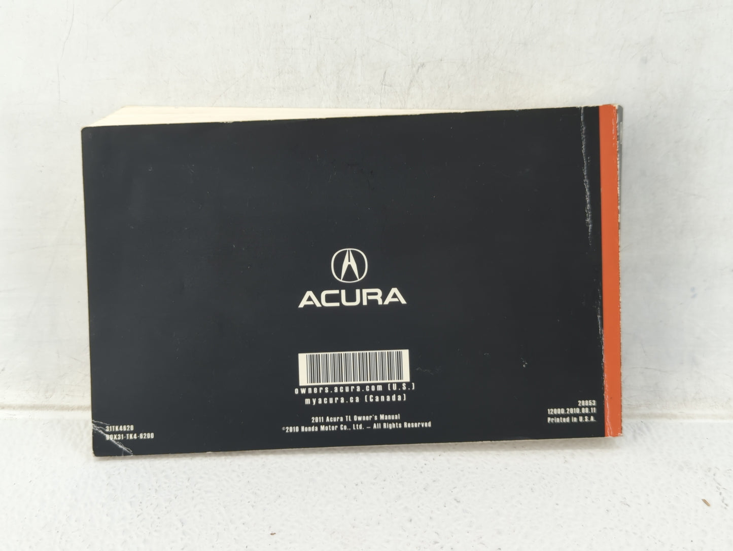 2011 Acura Tl Owners Manual Book Guide OEM Used Auto Parts - Oemusedautoparts1.com