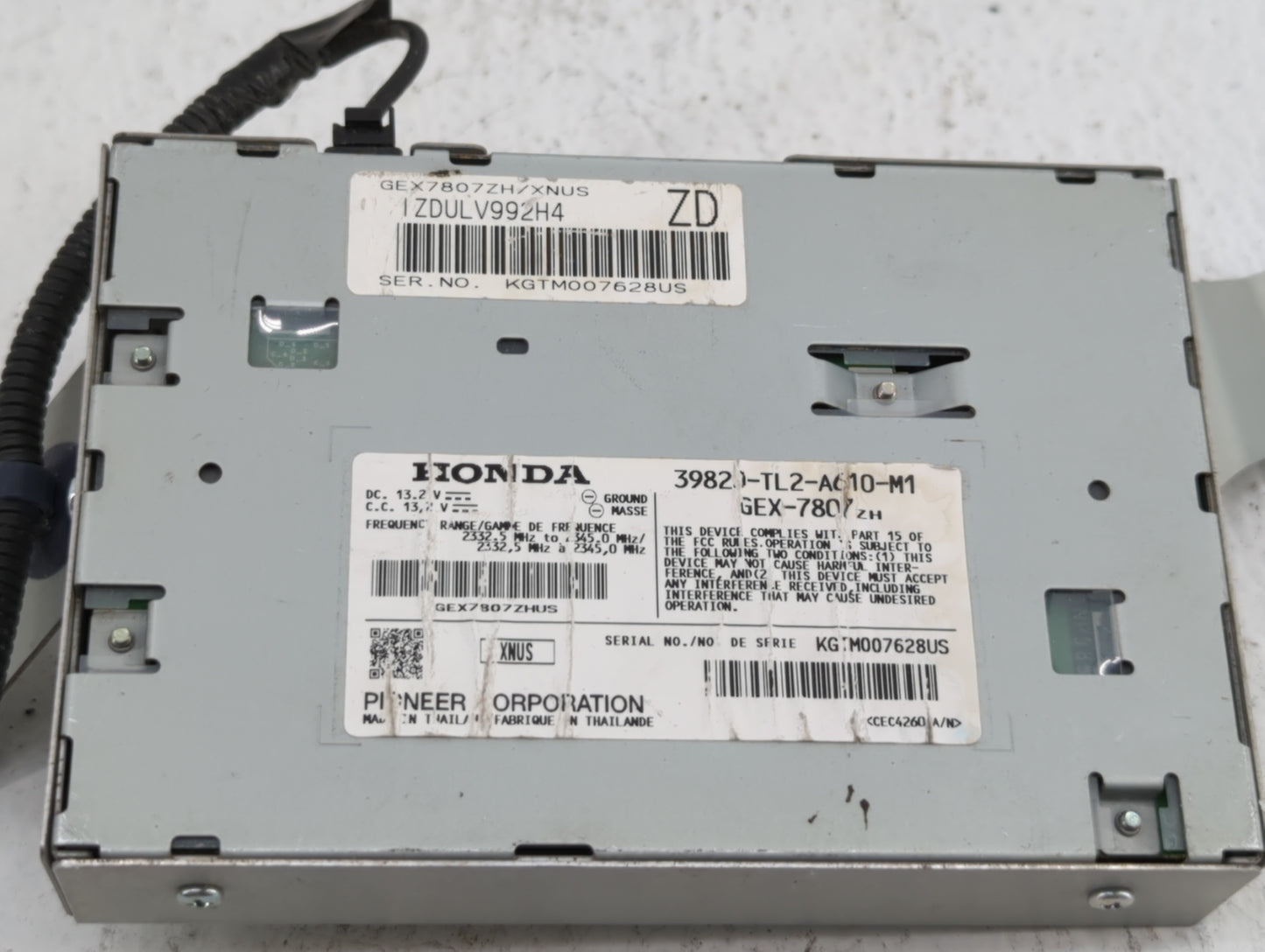 2011-2014 Acura Tsx Am Fm Cd Player Radio Receiver - Oemusedautoparts1.com