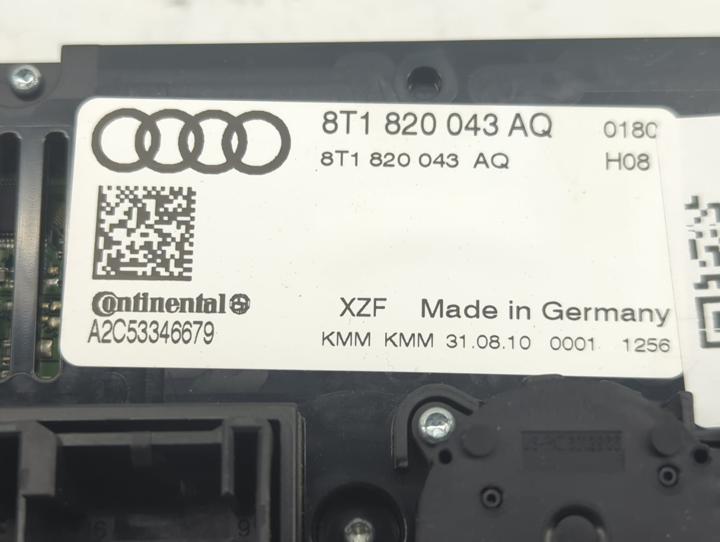 2009-2012 Audi A4 Climate Control Module Temperature AC/Heater Replacement P/N:8T1820043AQ Fits Fits 2008 2009 2010 2011 201