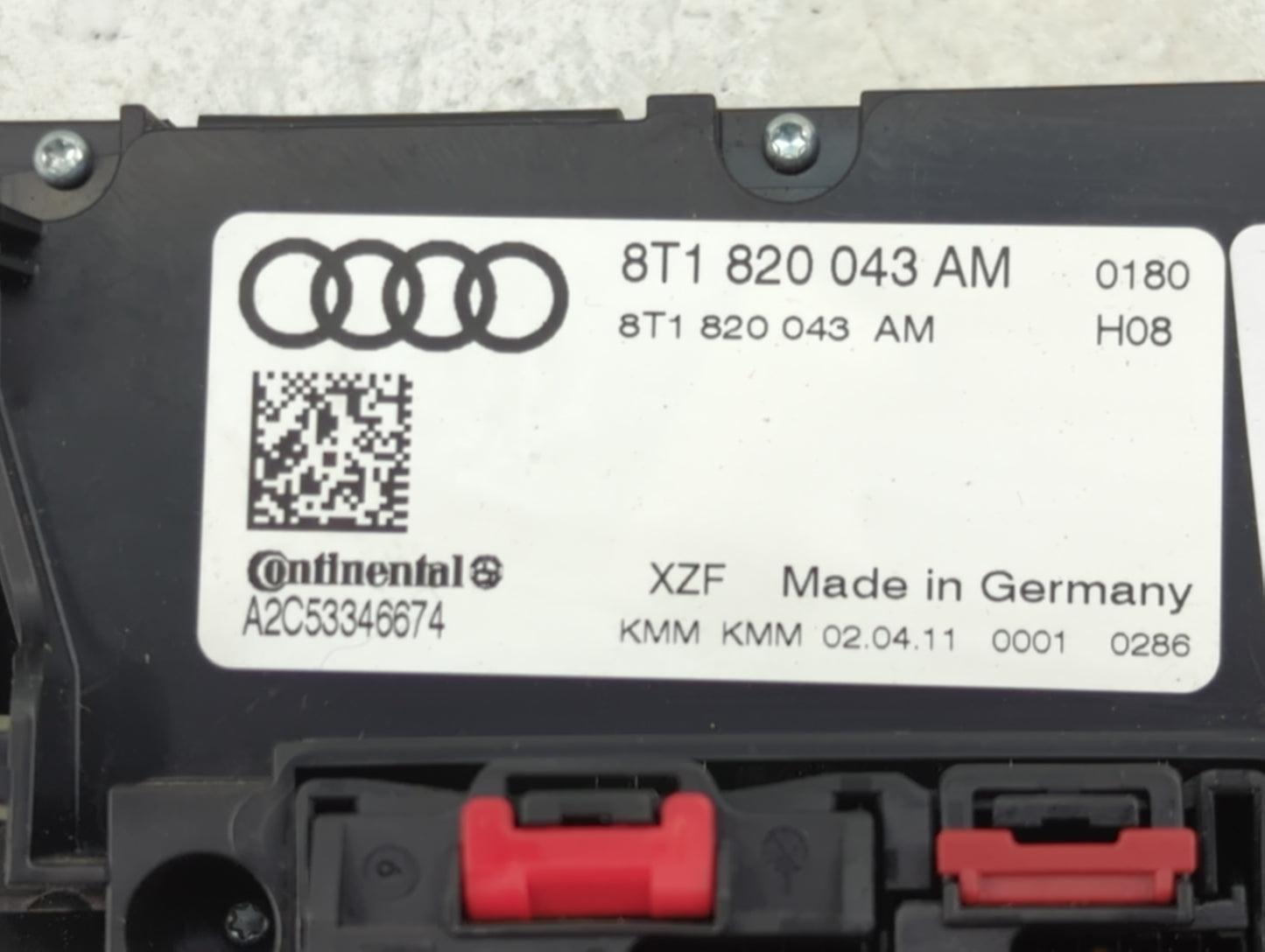 2009-2012 Audi A4 Climate Control Module Temperature AC/Heater Replacement P/N:8T1 820 043 AM Fits Fits 2008 2009 2010 2011