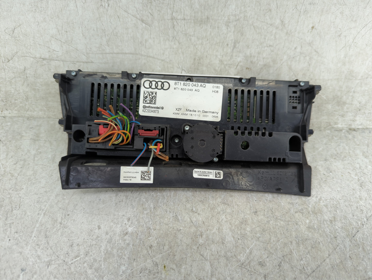 2009-2012 Audi A4 Climate Control Module Temperature AC/Heater Replacement P/N:8T1 820 043 AQ Fits OEM Used Auto Parts - Oem