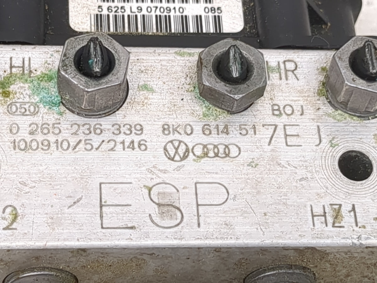 2011-2012 Audi A4 Anti-Lock Brake ABS Pump Module Actuator OEM P/N:0265236339 8K0614517EJ, 0265951536 Fits Fits 2011 2012 OE