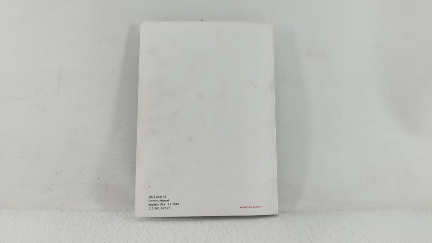 2011 Audi A4 Owners Manual Book Guide OEM Used Auto Parts - Oemusedautoparts1.com