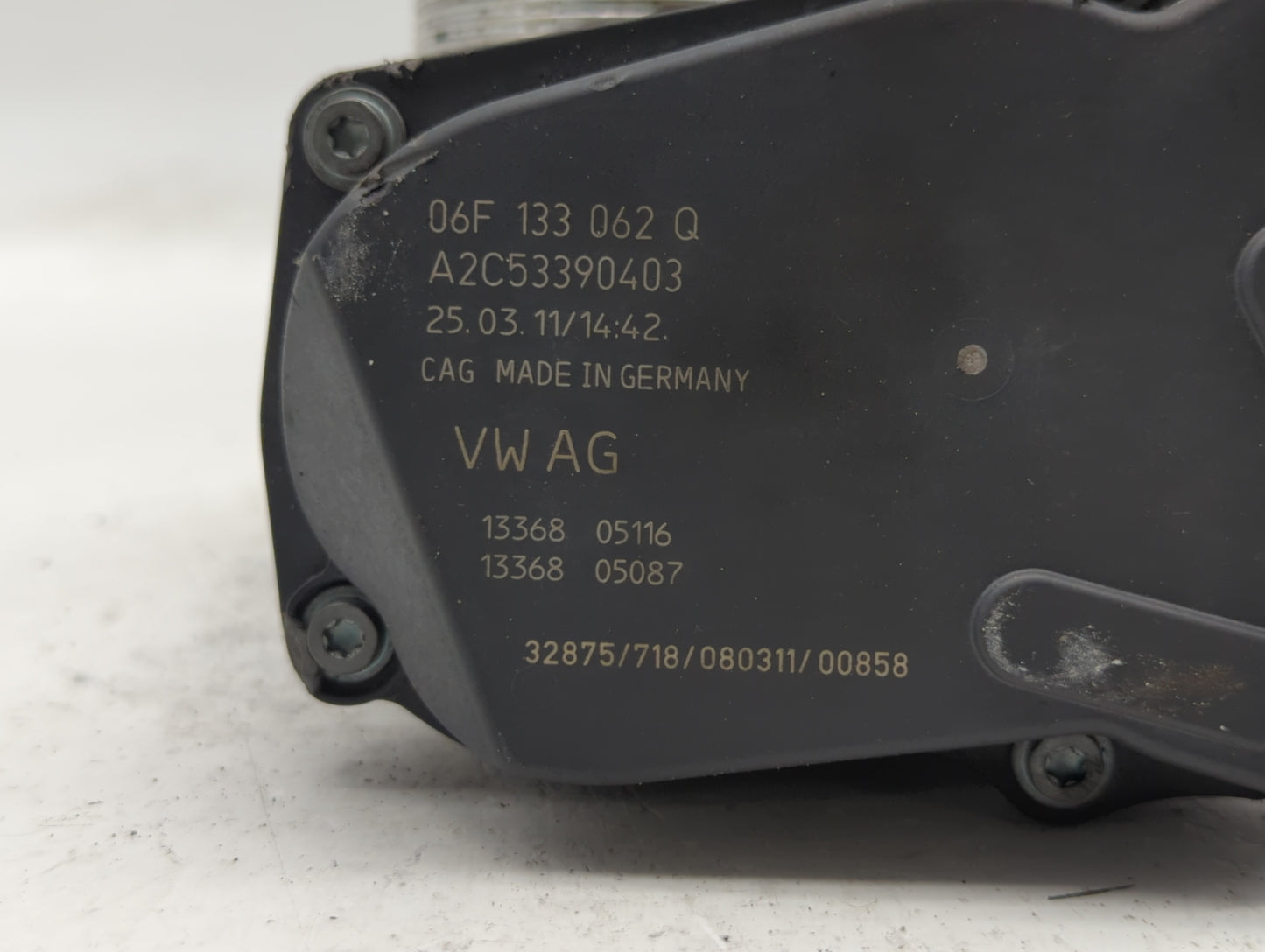 2005-2016 Audi A4 Throttle Body P/N:06F 133 062 G 06F 133 062 Q Fits OEM Used Auto Parts - Oemusedautoparts1.com