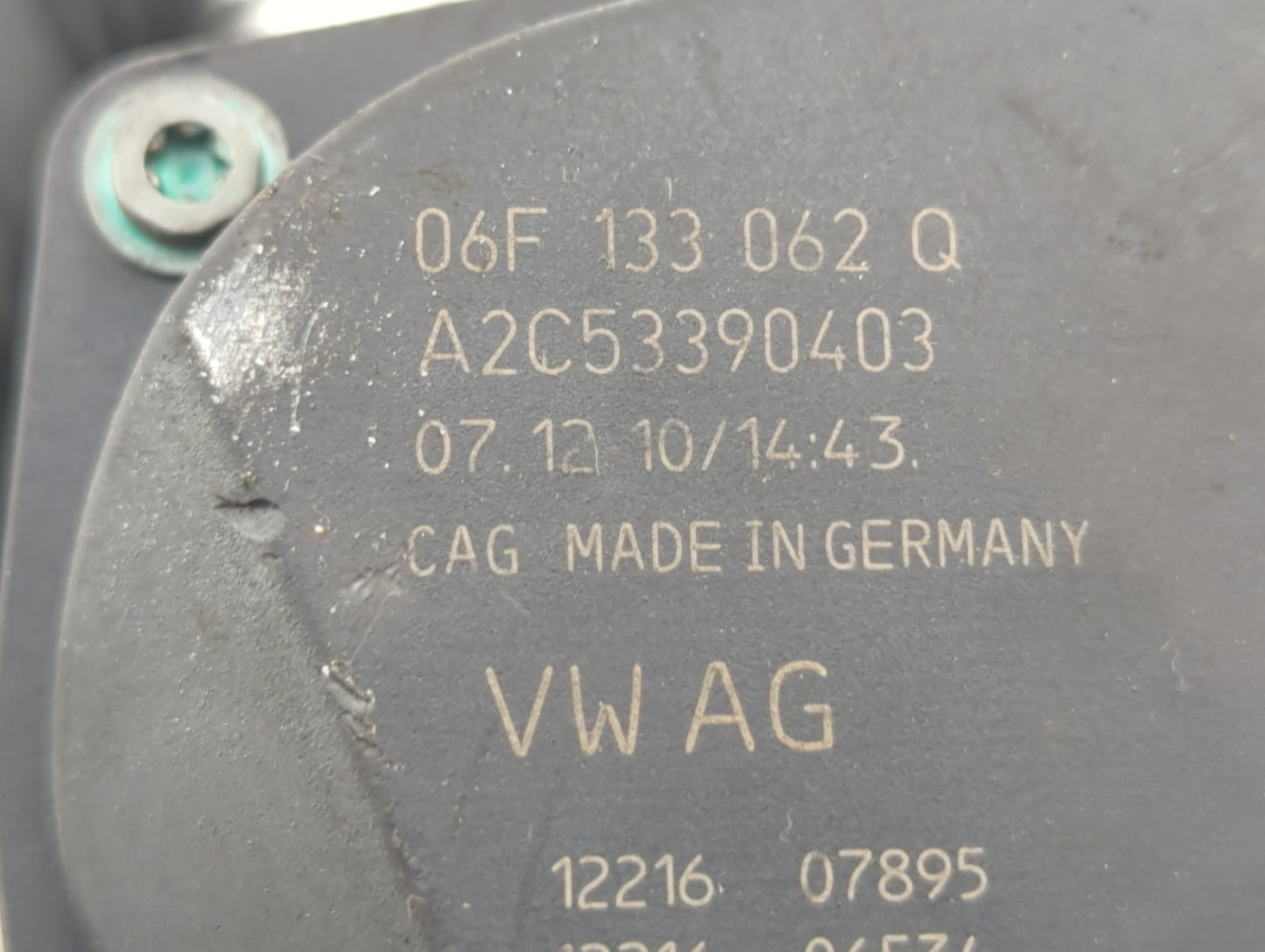 2005-2016 Audi A4 Throttle Body P/N:06F 133 062 G 06F 133 062 Q Fits OEM Used Auto Parts - Oemusedautoparts1.com