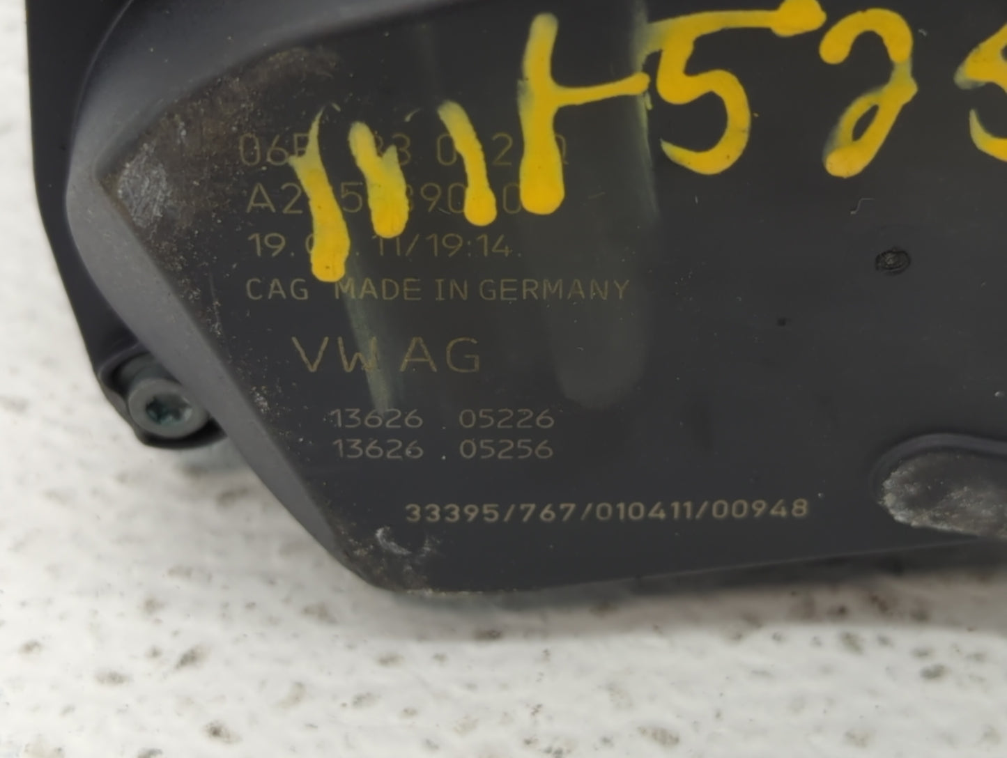 2005-2016 Audi A4 Throttle Body P/N:06F 133 062 T 06F 133 062 Q Fits OEM Used Auto Parts - Oemusedautoparts1.com