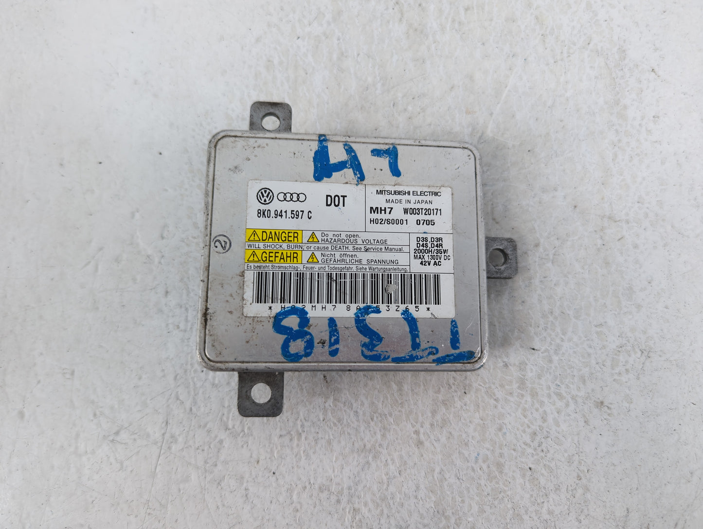2009-2012 Audi A4 Headlight Ballast Head Light - Oemusedautoparts1.com