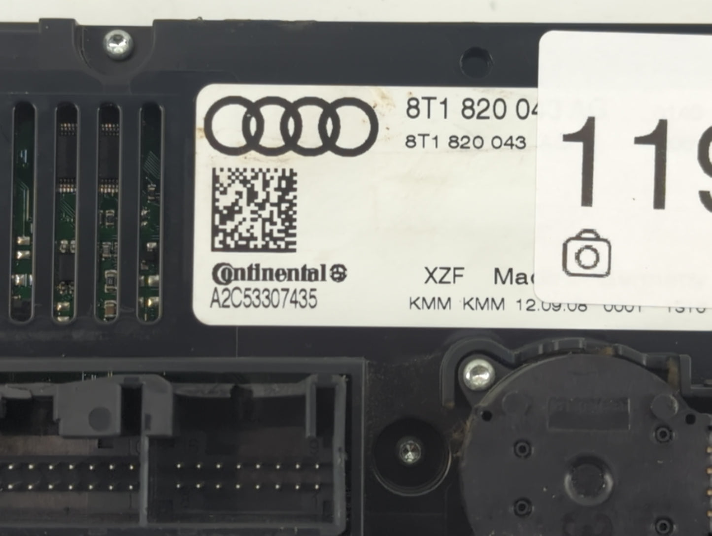 2009-2012 Audi Q5 Climate Control Module Temperature AC/Heater Replacement P/N:8T1 820 043 AQ Fits OEM Used Auto Parts - Oem