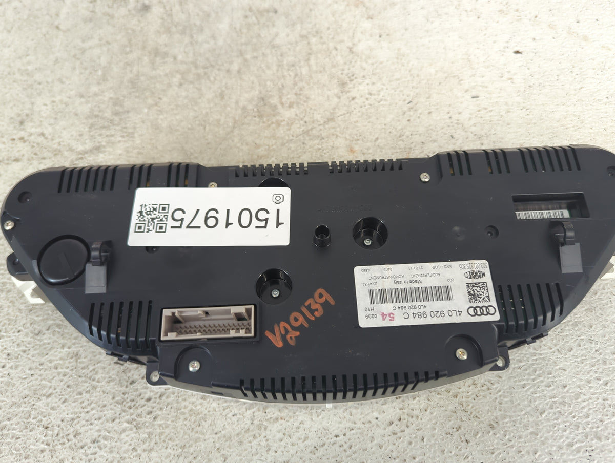 2011 Audi Q7 Instrument Cluster Speedometer Gauges P/N:4L0920984C 503000825306 Miles: Fits OEM Used Auto Parts - Oemusedauto