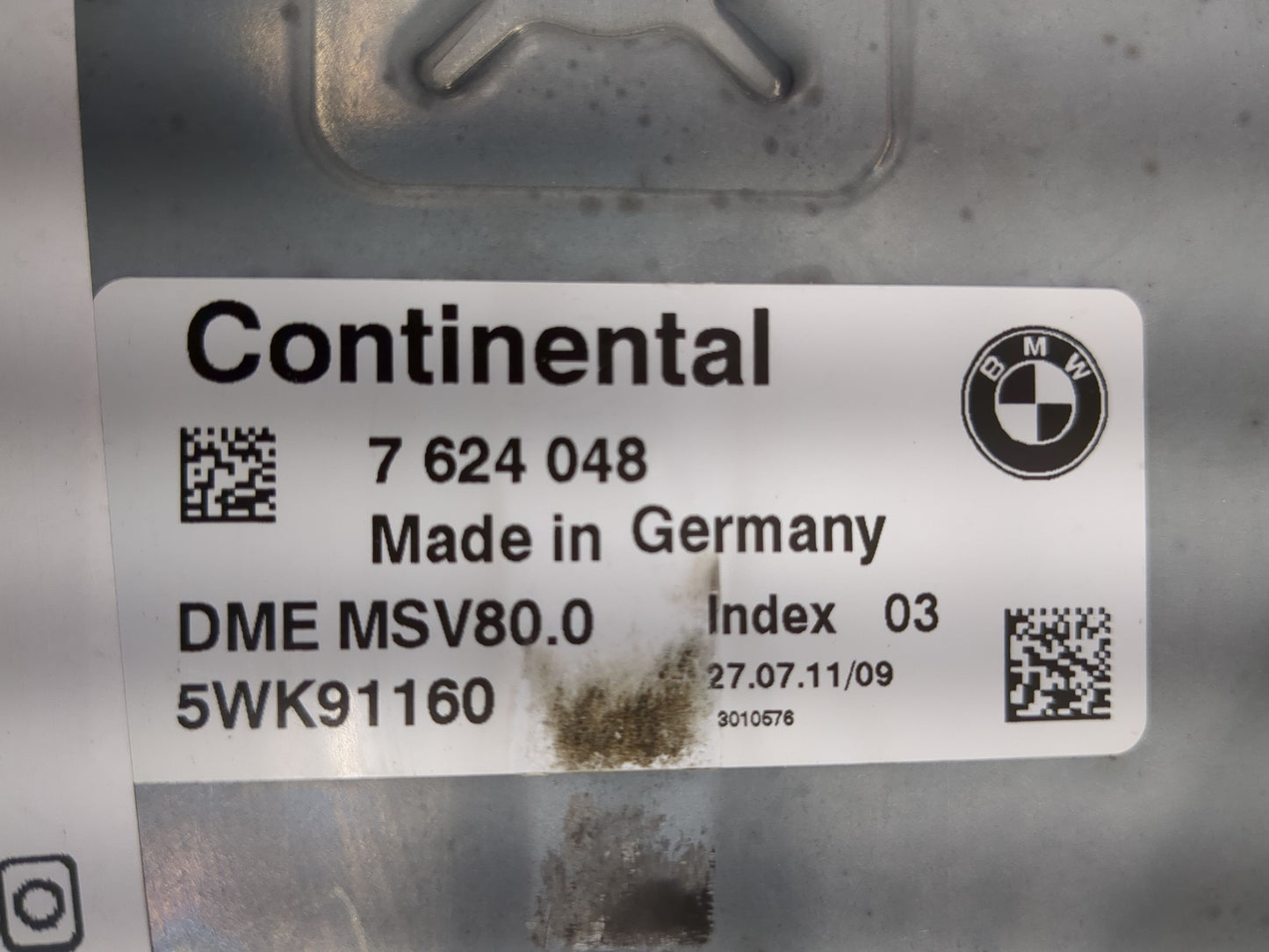 2011-2013 Bmw 328i PCM Engine Control Computer ECU ECM PCU OEM P/N:7624048 Fits Fits 2010 2011 2012 2013 OEM Used Auto Parts