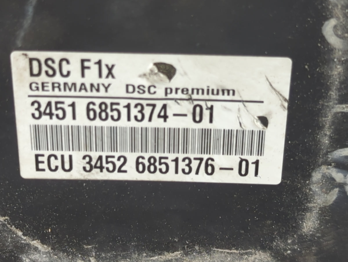 2011-2012 Bmw 528i Anti-Lock Brake ABS Pump Module Actuator OEM P/N:6851376-01 Fits Fits 2011 2012 OEM Used Auto Parts - Oem
