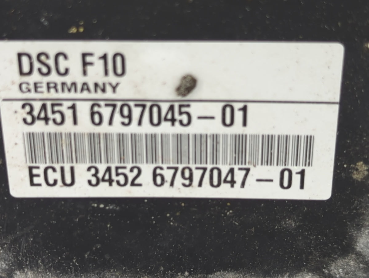 2011-2012 Bmw 528i Anti-Lock Brake ABS Pump Module Actuator OEM P/N:6851376-01 Fits Fits 2011 2012 OEM Used Auto Parts - Oem