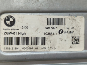 2011-2016 Bmw 528i Chassis Control Module Ccm Bcm Body Control 9247397