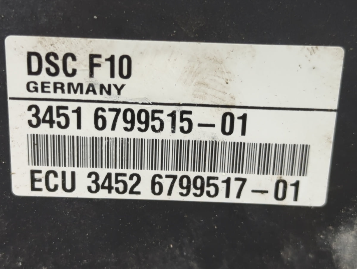 2011-2012 Bmw 535i Anti-Lock Brake ABS Pump Module Actuator OEM P/N:6799515-01 Fits Fits 2011 2012 OEM Used Auto Parts - Oem