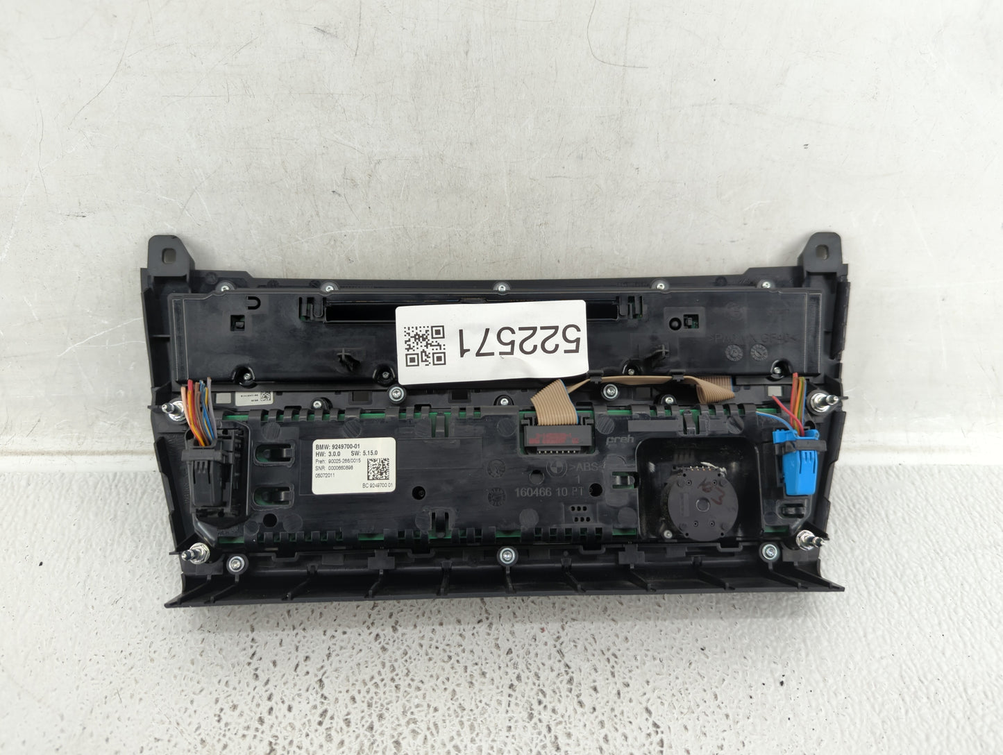 2011 Bmw 535i Radio Control Panel - Oemusedautoparts1.com