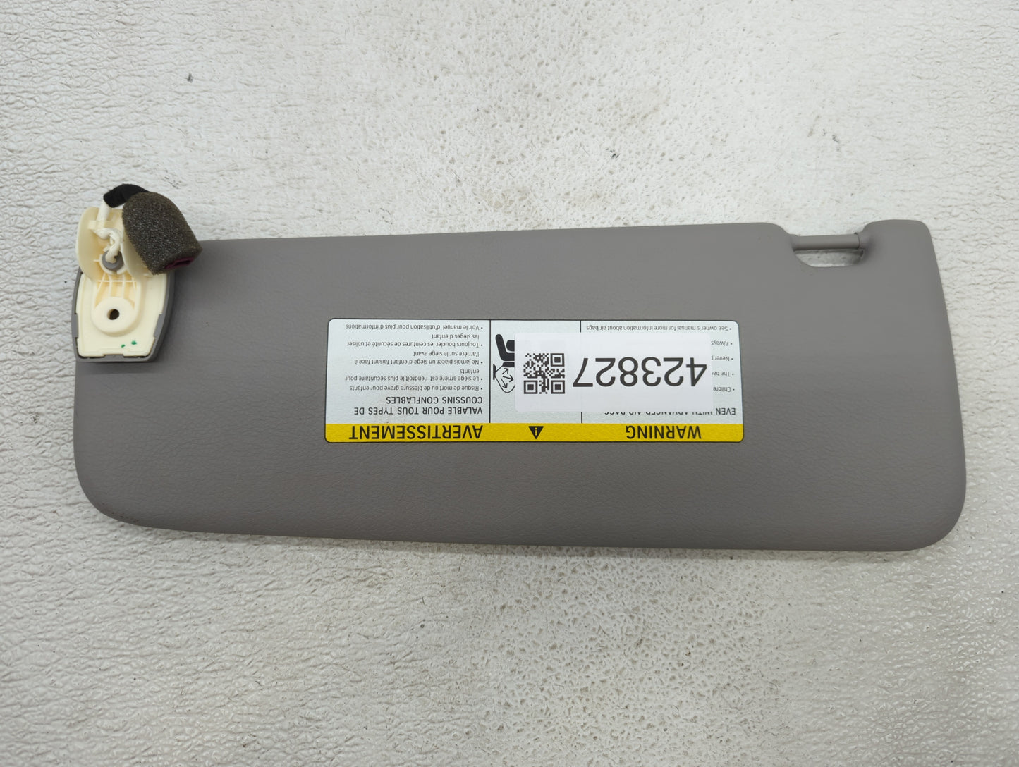 2011 Bmw 550i Sun Visor Shade Replacement Driver Left Mirror Fits OEM Used Auto Parts - Oemusedautoparts1.com