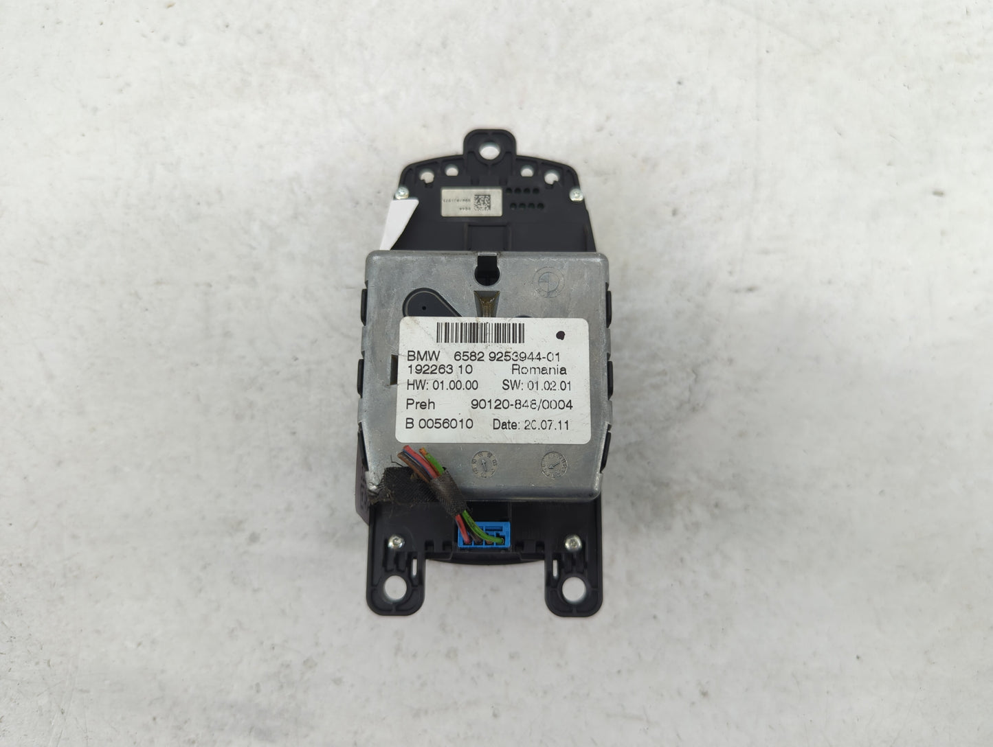 2011 Bmw X3 Radio AM FM Cd Player Receiver Replacement P/N:6582 9253944-01 9253944-01, 90120-848/0004 Fits OEM Used Auto Par