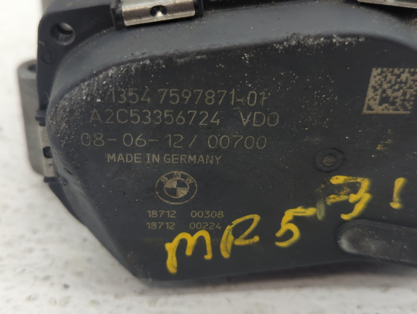 2011-2017 Bmw X3 Throttle Body P/N:1354 7597871-01 1354 7597871-03 Fits OEM Used Auto Parts - Oemusedautoparts1.com