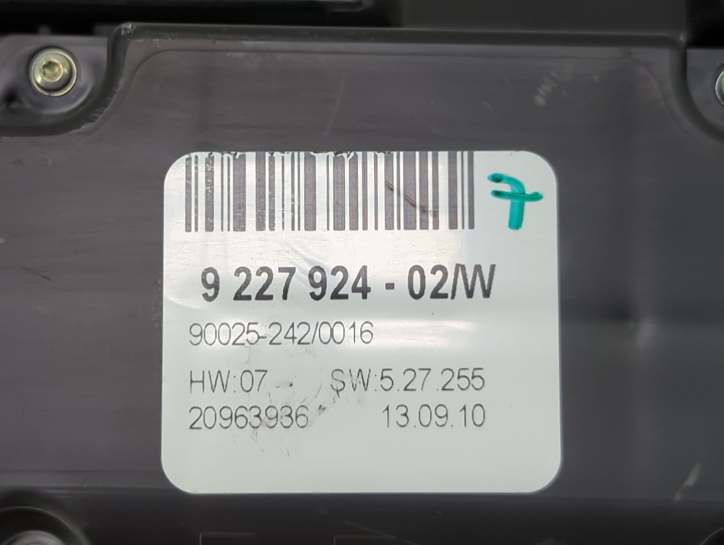 2007-2013 Bmw X5 Climate Control Module Temperature AC/Heater Replacement P/N:9227924-02/W 61319208218-02 Fits OEM Used Auto