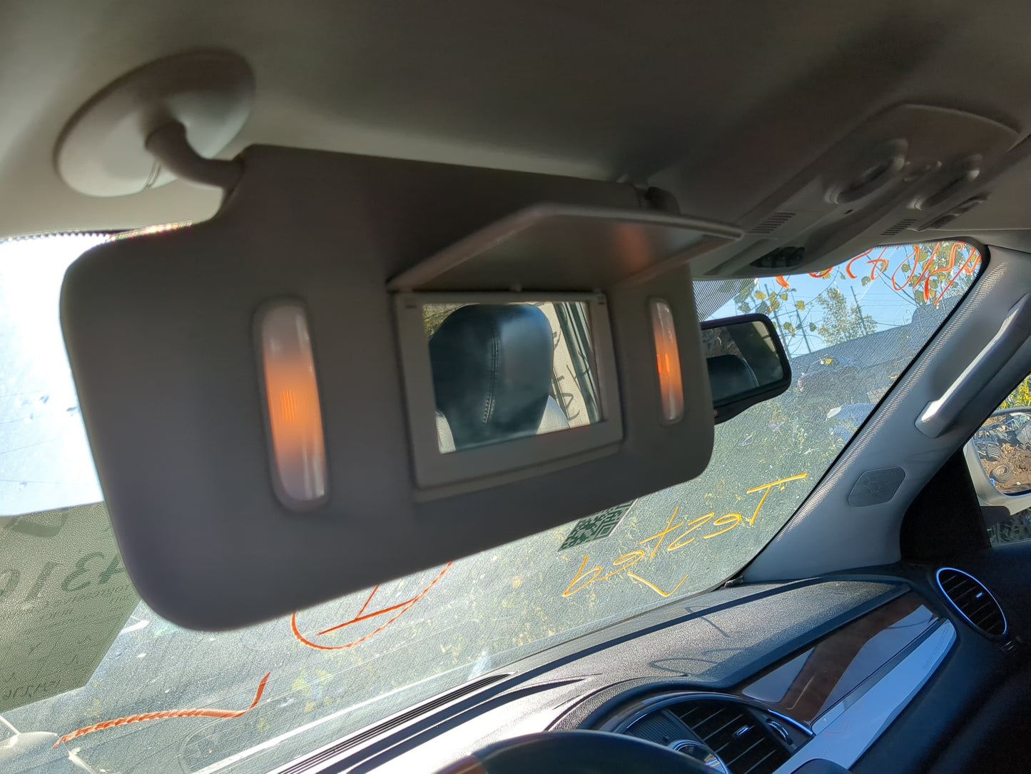 2008-2017 Buick Enclave Sun Visor Shade Replacement Driver Left Mirror Fits OEM Used Auto Parts - Oemusedautoparts1.com