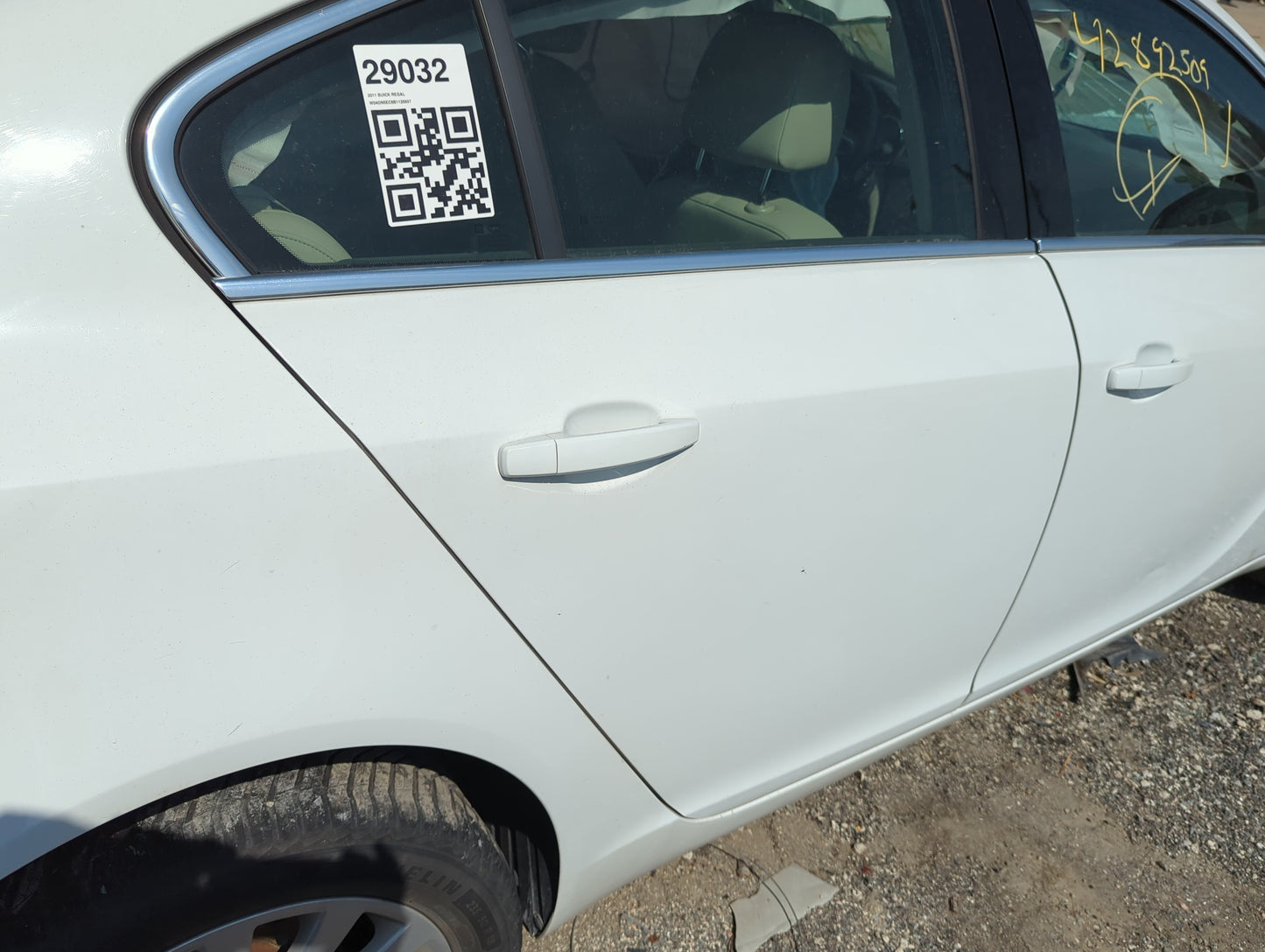 2011-2011 Buick Regal Passenger Rear Door Oem - Oemusedautoparts1.com