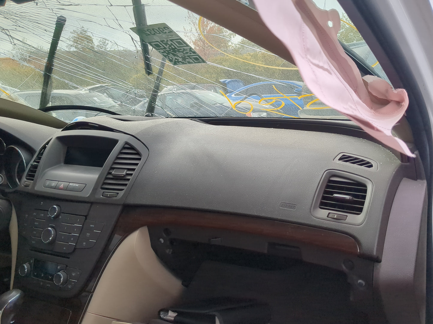 2011-2012 Buick Regal Air Bag Passenger Right Dashboard OEM Fits Fits 2011 2012 OEM Used Auto Parts - Oemusedautoparts1.com