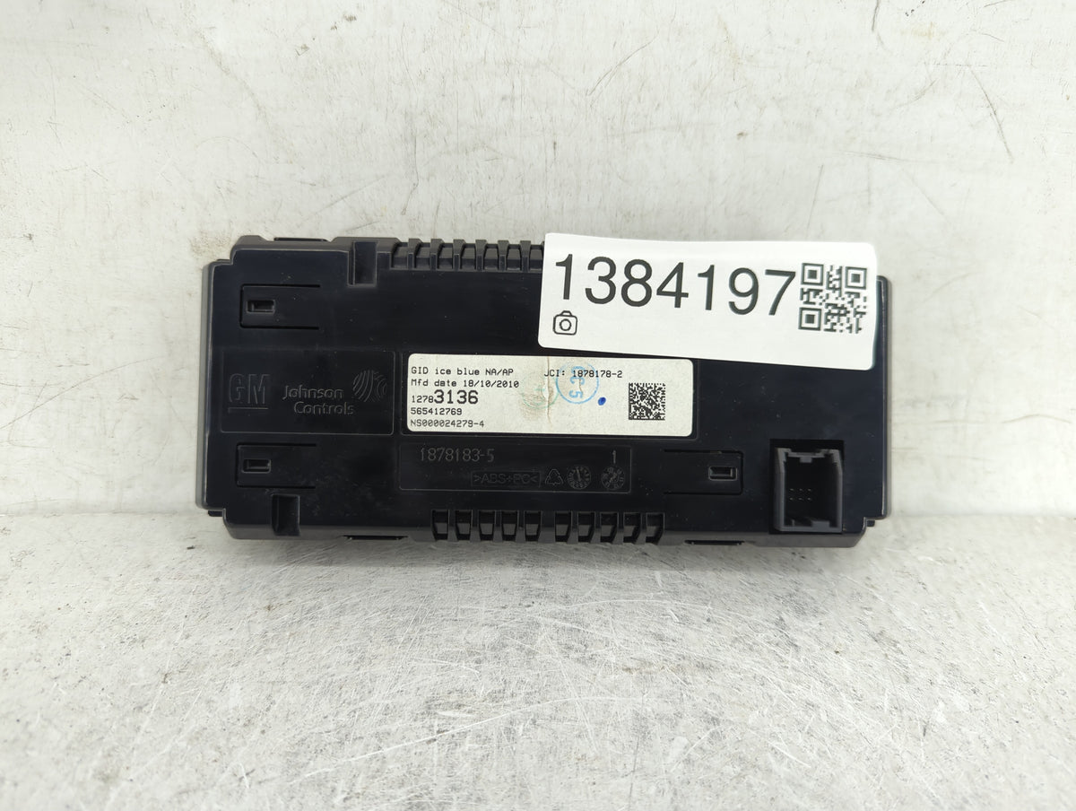 2011-2012 Buick Regal Information Radio Display Screen 1384197 - Oemusedautoparts1.com