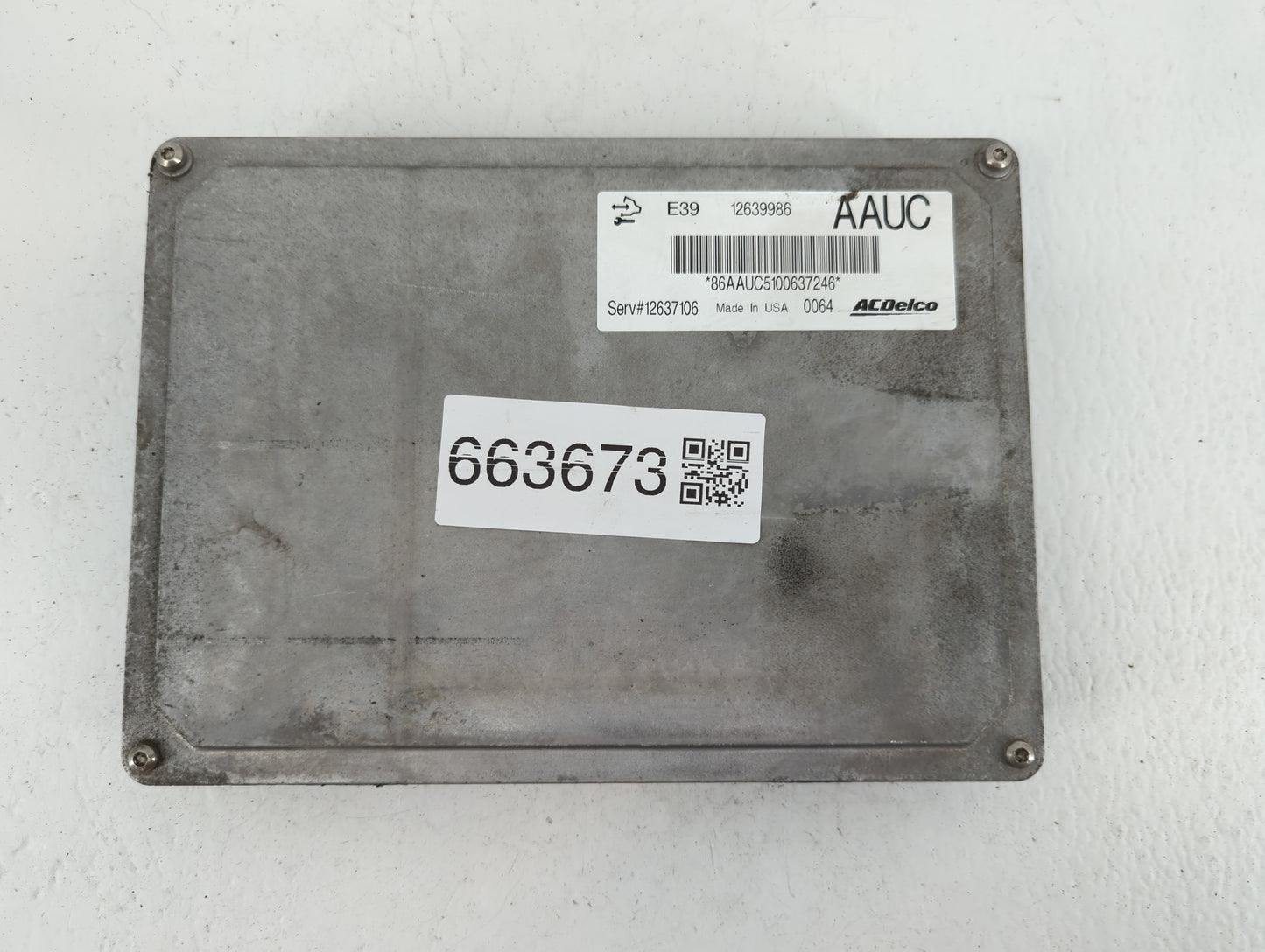 2011 Buick Regal PCM Engine Control Computer ECU ECM PCU OEM P/N:12637106 E39 12639986 Fits Fits 2010 2012 2013 OEM Used Aut