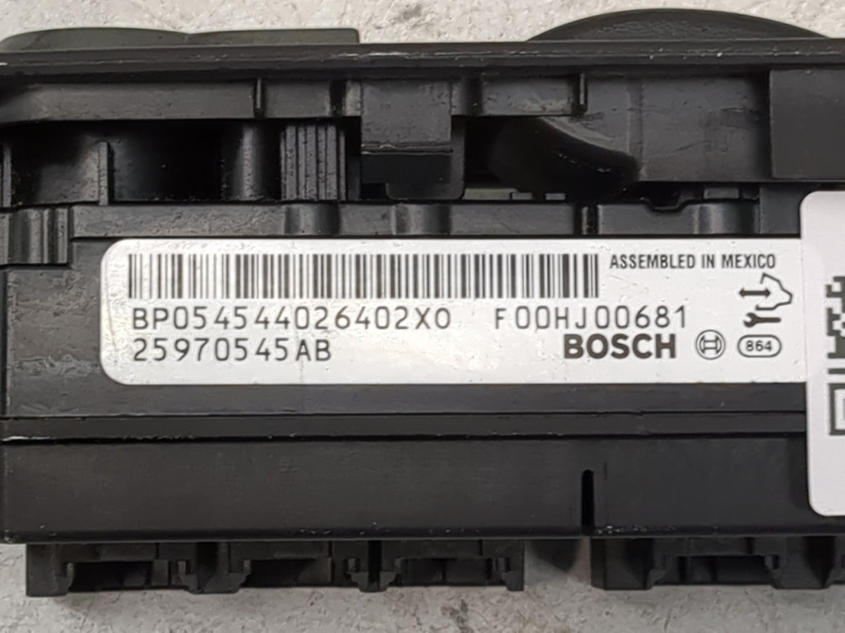 2011-2012 Cadillac Cts Master Power Window Switch Replacement Driver Side Left P/N:25970545AB F00HJ00681 Fits Fits 2011 2012